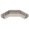 Ângulo 90° horizontal, modelo quadrado 60x100 Aço inoxidável, livre de ferrugem A2 1.4301 brilhante, pós-tratamento