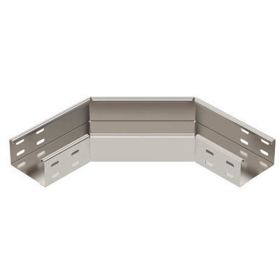 Ângulo 90° horizontal, modelo quadrado 60x100 Aço inoxidável, livre de ferrugem A2 1.4301 brilhante, pós-tratamento