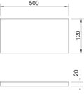 Placa de silicato de cálcio para proteção contra incêndio 500x150x20mm silicato de cálcio branco