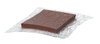 Bloco em vácuo intumescente 200x144x25mm Material alveolar com elasticidade duradoura e com poros fechados castanho