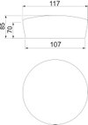 Tampão intumescente Ø107x70mm Material alveolar com elasticidade duradoura e com poros fechados castanho