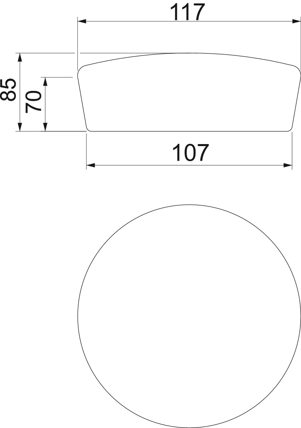 Tampão intumescente Ø107x70mm Material alveolar com elasticidade duradoura e com poros fechados castanho – Imagem 2 de 5
