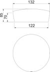 Tampão intumescente Ø122x70mm Material alveolar com elasticidade duradoura e com poros fechados castanho