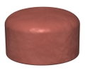 Tampão intumescente Ø134x70mm Material alveolar com elasticidade duradoura e com poros fechados castanho