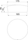 Tampão intumescente Ø165x70mm Material alveolar com elasticidade duradoura e com poros fechados castanho