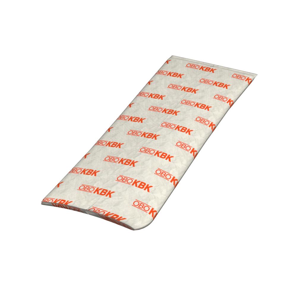 Almofada de selagem Pequena 350x120x10mm tecido de fibra de vidro com enchimento especial de protecção contra incêndios cinzento