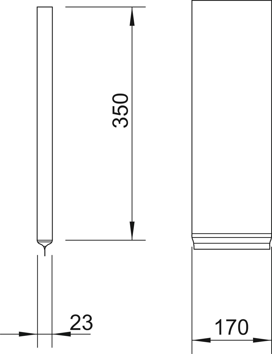 Almofada de selagem Média 350x170x23mm tecido de fibra de vidro com enchimento especial de protecção contra incêndios cinzento – Imagem 2 de 3