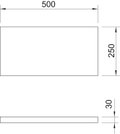 Placa de silicato de cálcio para proteção contra incêndio 500x250x30mm silicato de cálcio branco
