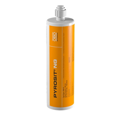 Espuma antifogo em cartucho 380ml espuma de protecção contra incêndios PU de 2 componentes vermelho ferrugem