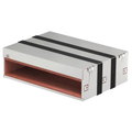 Caixa antifogo de 4 lados com selagem intumescente 300x423x130 Aço inoxidável, livre de ferrugem A2 1.4301 brilhante, pós-tratamento aço inoxidável