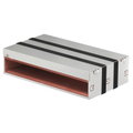 Caixa antifogo de 4 lados com selagem intumescente 300x523x130 Aço inoxidável, livre de ferrugem A2 1.4301 brilhante, pós-tratamento aço inoxidável