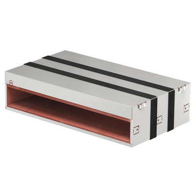 Caixa antifogo de 4 lados com selagem intumescente 300x523x130 Aço inoxidável, livre de ferrugem A2 1.4301 brilhante, pós-tratamento aço inoxidável