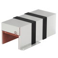 Caixa antifogo de 3 lados com selagem intumescente 300x123x116 Aço inoxidável, livre de ferrugem A2 1.4301 brilhante, pós-tratamento aço inoxidável