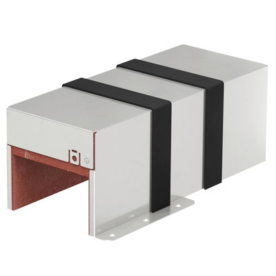 Caixa antifogo de 3 lados com selagem intumescente 300x123x116 Aço inoxidável, livre de ferrugem A2 1.4301 brilhante, pós-tratamento aço inoxidável