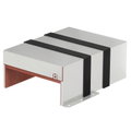 Caixa antifogo de 3 lados com selagem intumescente 300x223x116 Aço inoxidável, livre de ferrugem A2 1.4301 brilhante, pós-tratamento aço inoxidável