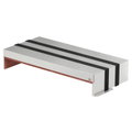 Caixa antifogo de 3 lados com selagem intumescente 300x623x116 Aço inoxidável, livre de ferrugem A2 1.4301 brilhante, pós-tratamento aço inoxidável