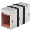 Caixa antifogo de 4 lados com selagem intumescente 300x123x181 Aço inoxidável A2 1.4113 brilhante, pós-tratamento aço inoxidável