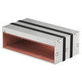 Caixa antifogo de 4 lados com selagem intumescente 300x523x181 Aço inoxidável A2 1.4113 brilhante, pós-tratamento aço inoxidável