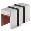 Caixa antifogo de 3 lados com selagem intumescente 300x123x166 Aço inoxidável A2 1.4113 brilhante, pós-tratamento aço inoxidável