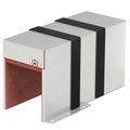 Caixa antifogo de 3 lados com selagem intumescente 300x123x166 Aço inoxidável A2 1.4113 brilhante, pós-tratamento aço inoxidável