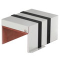 Caixa antifogo de 3 lados com selagem intumescente 300x223x166 Aço inoxidável A2 1.4113 brilhante, pós-tratamento aço inoxidável