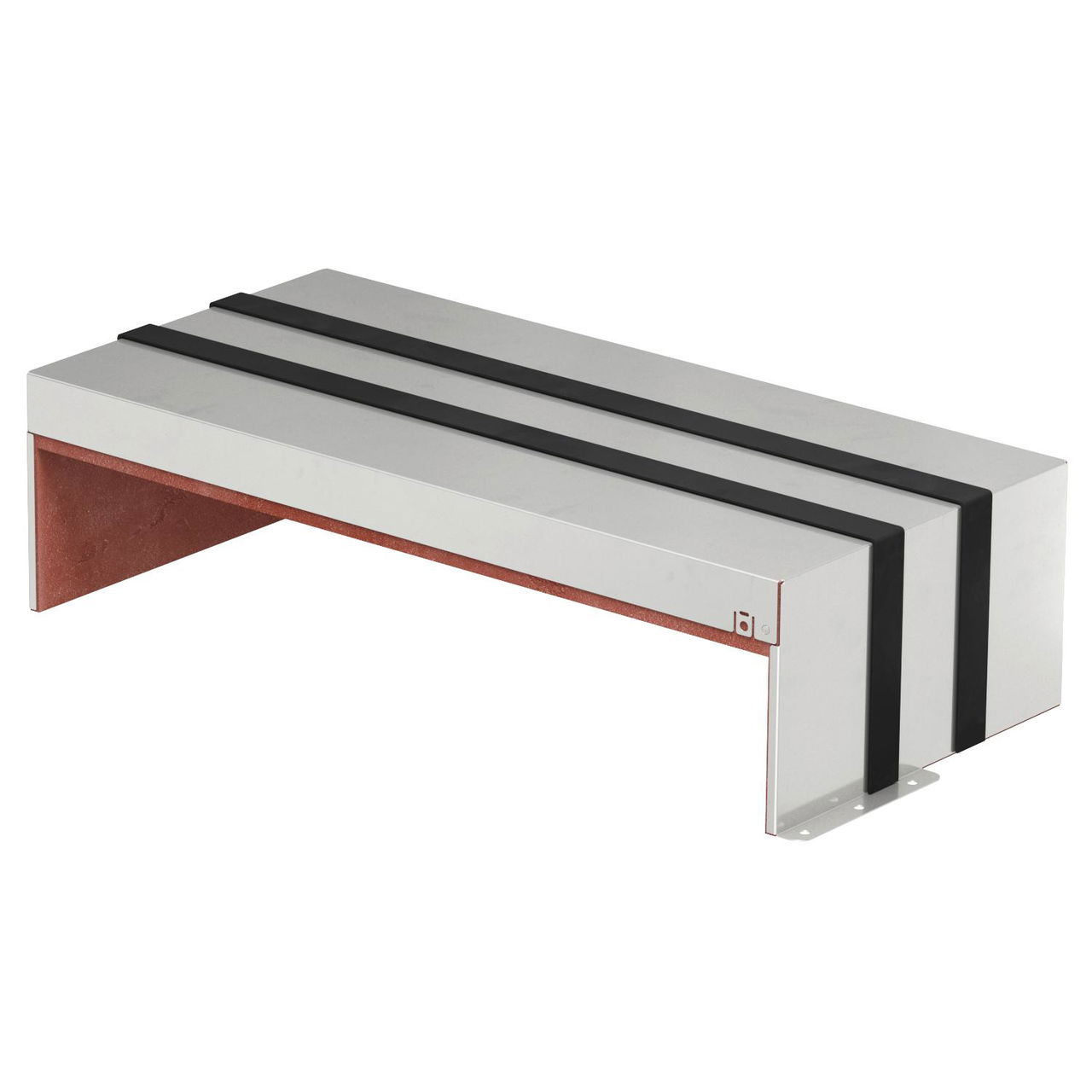 Caixa antifogo de 3 lados com selagem intumescente 300x623x166 Aço inoxidável A2 1.4113 brilhante, pós-tratamento aço inoxidável