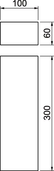 Bloco de espuma para caixa antifogo 300x100x60 Material alveolar com elasticidade duradoura e com poros fechados castanho – Imagem 2 de 2