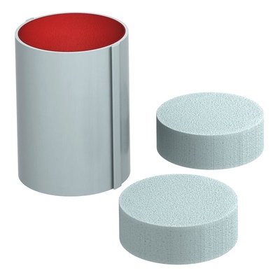 Proteção de tubo revestimento interno Ø107x150mm Policloreto de vinilo cinzento