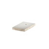 Placa antifogo perfurada 190x120x20 Betão leve de fibra de vidro cinzento