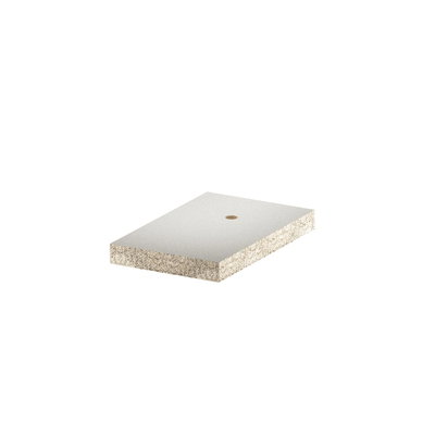 Placa antifogo perfurada 190x120x20 Betão leve de fibra de vidro cinzento