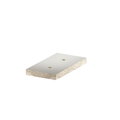Placa antifogo perfurada 220x120x20 Betão leve de fibra de vidro cinzento