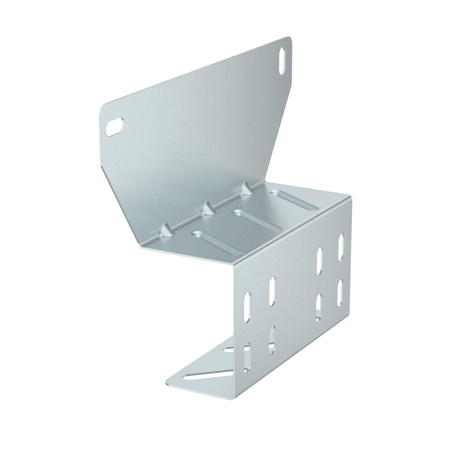 Placa de montagem FireBox T100 para caminhos de cabos 185x52x141 Aço Galvanização continua zinco/alumínio, Double Dip zinco