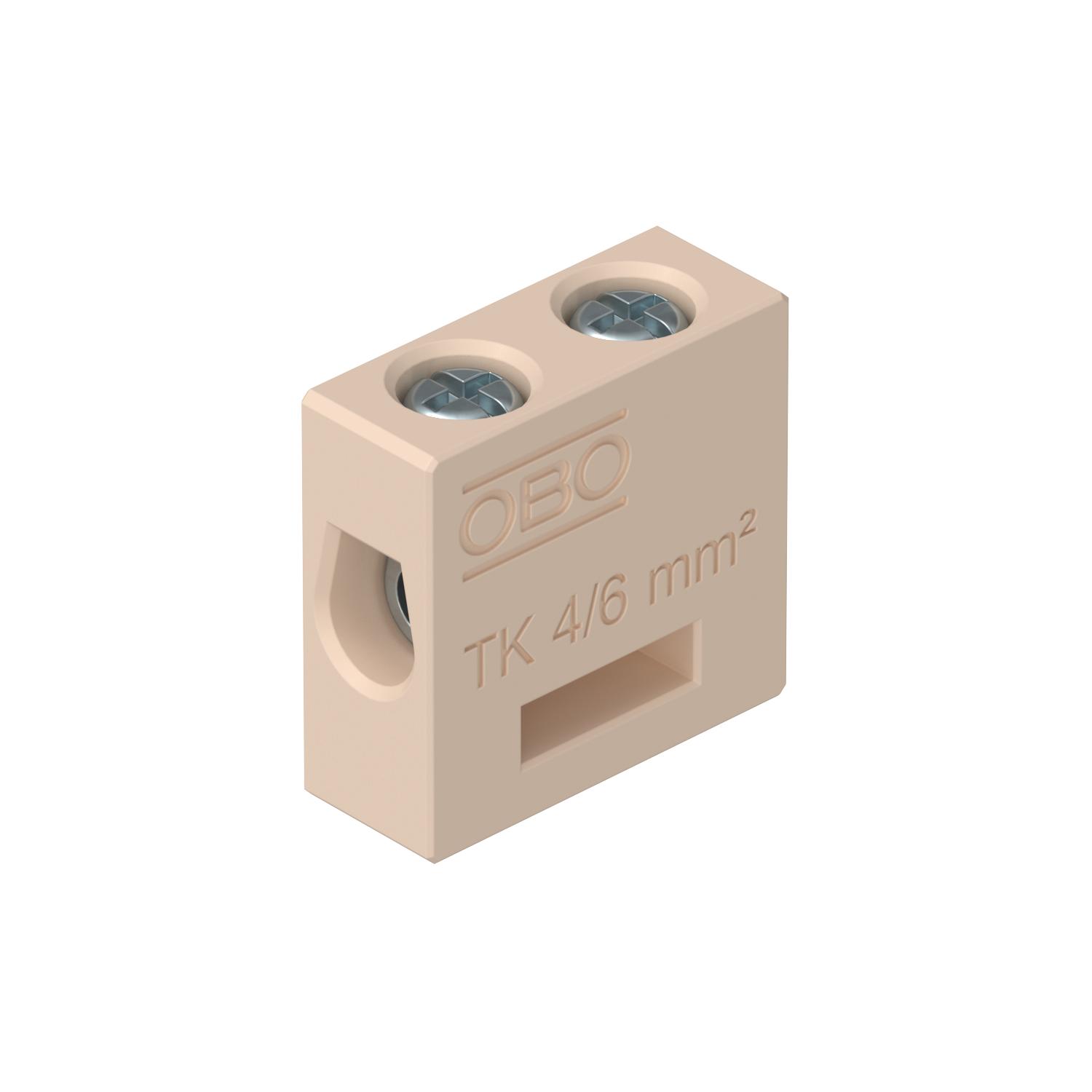Borne cerâmico para FireBox T 6 mm² Esteatite creme