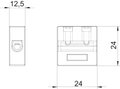 Borne cerâmico para FireBox T 10 mm² Esteatite creme
