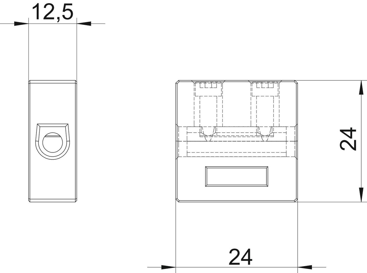 Borne cerâmico para FireBox T 10 mm² Esteatite creme – Imagem 2 de 3