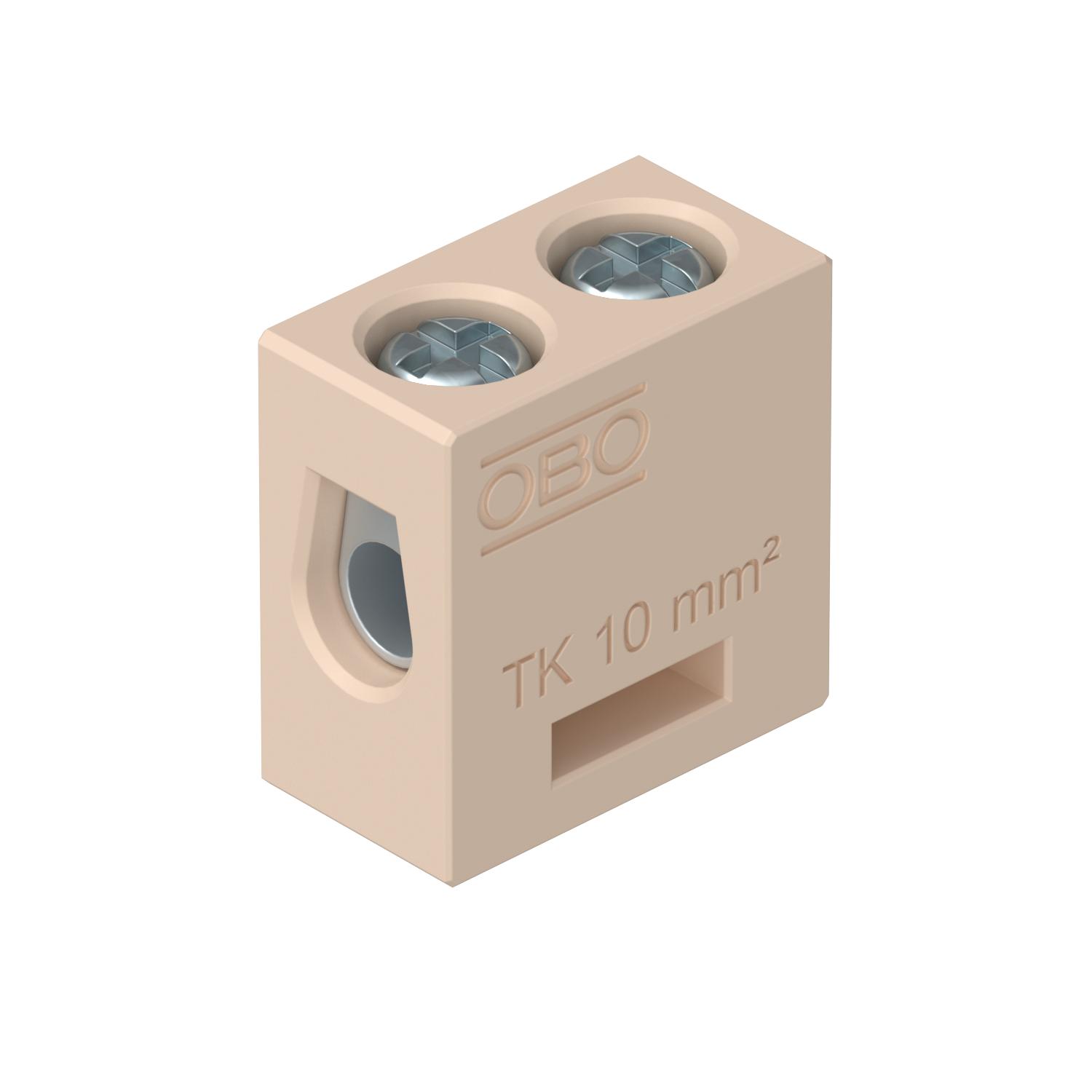 Borne cerâmico para FireBox T 10 mm² Esteatite creme