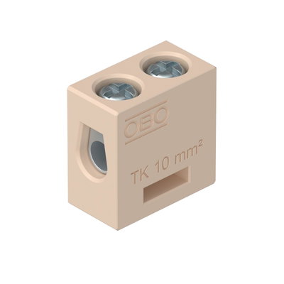 Borne cerâmico para FireBox T 10 mm² Esteatite creme