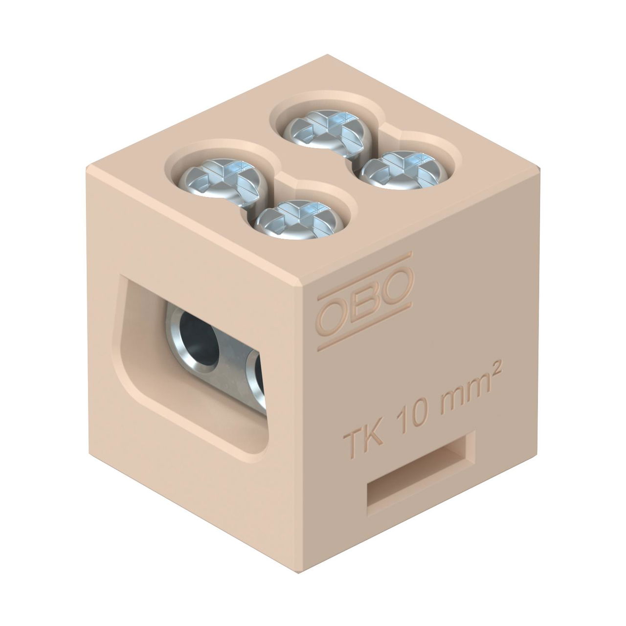 Borne cerâmico para FireBox T 10 mm² Esteatite creme