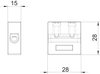 Borne cerâmico para FireBox T 16 mm² Esteatite creme
