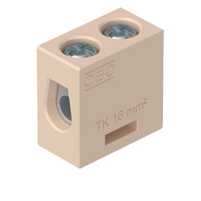 Borne cerâmico para FireBox T 16 mm² Esteatite creme