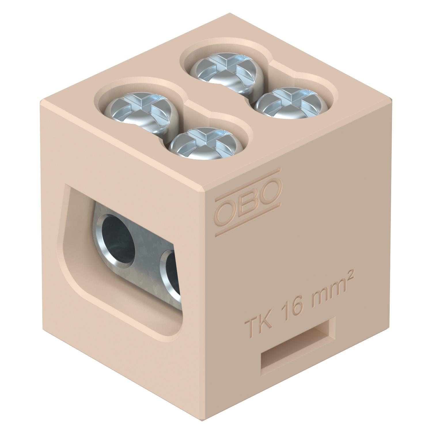 Borne cerâmico para FireBox T 16 mm² Esteatite creme