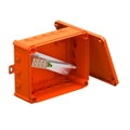 Caixa de derivação para manutenção de funções 240x190x95 Polipropileno cor-de-laranja pastel RAL 2003