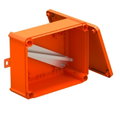Caixa de derivação para manutenção de funções 240x190x95 Polipropileno cor-de-laranja pastel RAL 2003