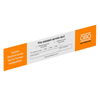 Identification plate for duct systems 250x43 Policloreto de vinilo branco