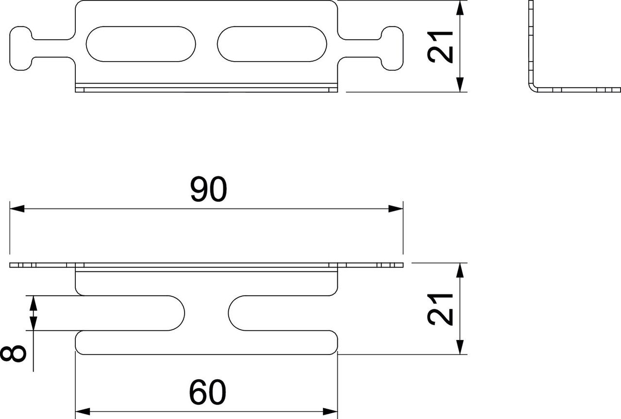 Suporte vertical para ducto antifogo 20x20 Aço galvanizado pelo método Sendzimir zinco – Imagem 2 de 4