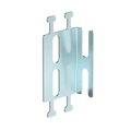 Suporte vertical para ducto antifogo 40x20 Aço galvanizado pelo método Sendzimir zinco