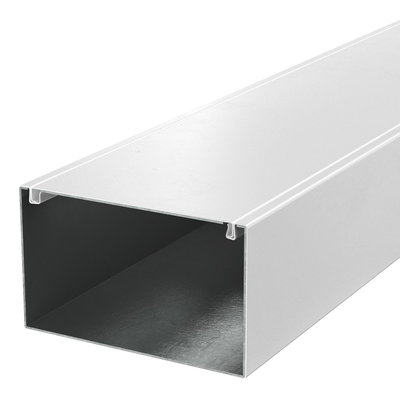 Ducto de instalação metálico com tecido antifogo 120x200x2000 Aço revestido a pó branco puro RAL 9010