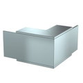Ângulo externo com tecido antifogo 370x200x370 Aço galvanizado pelo método Sendzimir zinco