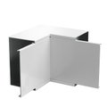 Ângulo interno com tecido antifogo 330x200x330 Aço revestido a pó branco puro RAL 9010