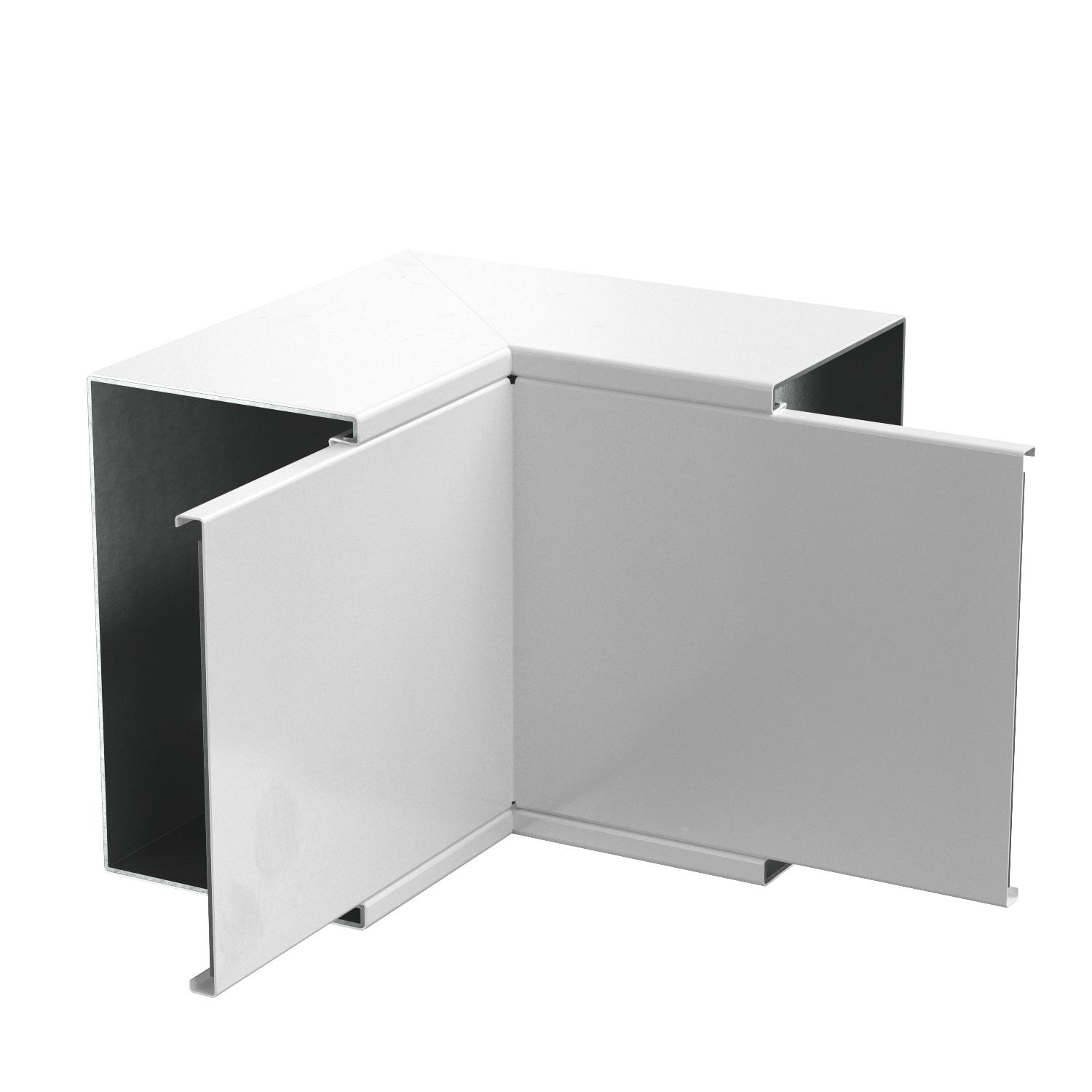 Ângulo interno com tecido antifogo 330x200x330 Aço revestido a pó branco puro RAL 9010